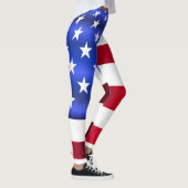 Amerikaanse vlag op 4 juli Leggings (Rechts)