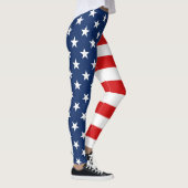 Amerikaanse vlag op 4 juli Leggings (Rechts)