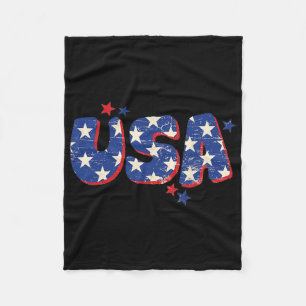 Amerikaanse vlag op 4 juli Mannen Kind Boy Gi Fleece Deken