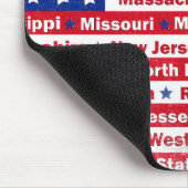 Amerikaanse vlag op 4 juli muismat (Hoek)