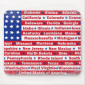 Amerikaanse vlag op 4 juli muismat (Voorkant)