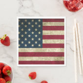 Amerikaanse vlag op 4 juli Onafhankelijkheidsdag Servet (Insitu)