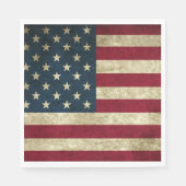 Amerikaanse vlag op 4 juli Onafhankelijkheidsdag Servet (Voorkant)