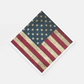 Amerikaanse vlag op 4 juli Onafhankelijkheidsdag Servet (Hoek)