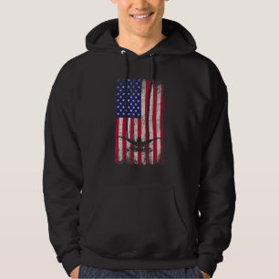 Amerikaanse vlag op 4 juli Onafhankelijkheidsdag z Hoodie