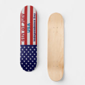 Amerikaanse vlag op 4 juli: Onafhankelijkheidsskat Persoonlijk Skateboard (Voorkant)