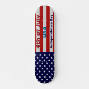 Amerikaanse vlag op 4 juli: Onafhankelijkheidsskat Persoonlijk Skateboard