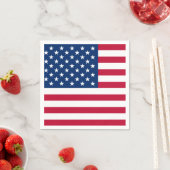 Amerikaanse vlag op 4 juli Papier Napkin-set Servet (Insitu)