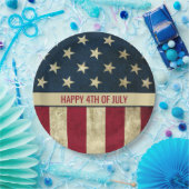 Amerikaanse vlag op 4 juli Papieren Bordje (Feest)