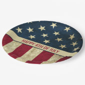 Amerikaanse vlag op 4 juli Papieren Bordje (Gekanteld)