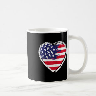 Amerikaanse vlag op 4 juli Patriottisch Amerikaans Koffiemok