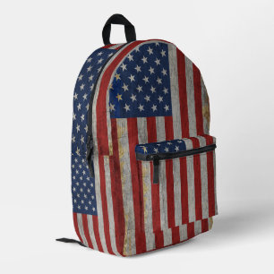 Amerikaanse vlag op 4 juli patriottisch bedrukte rugzak