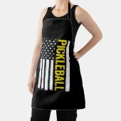 Amerikaanse vlag op 4 juli Pickleball Funny Schort (Insitu)