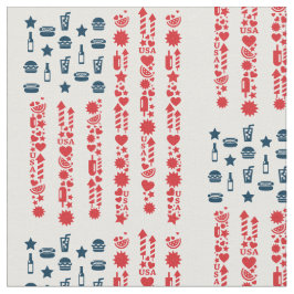 amerikaanse vlag op 4 juli picknick stof