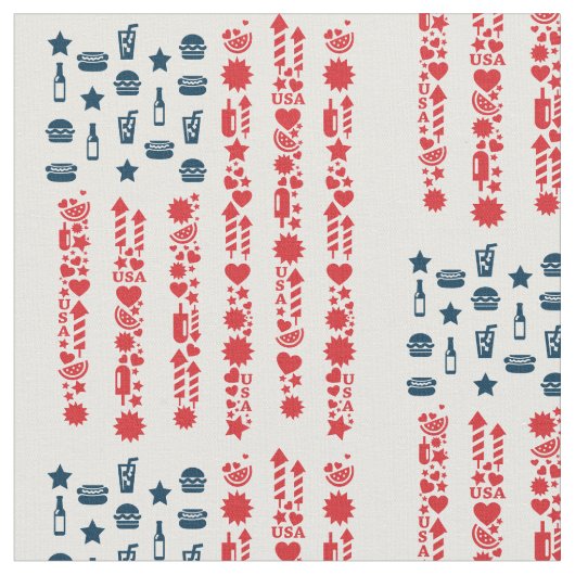 amerikaanse vlag op 4 juli picknick stof (Close Up)