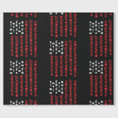 amerikaanse vlag op 4 juli picknick vuurwerk wit cadeaupapier (Vlak)