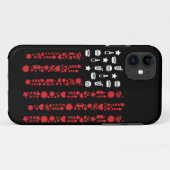 amerikaanse vlag op 4 juli picknick vuurwerk wit Case-Mate iPhone case (Achterkant (horizontaal))