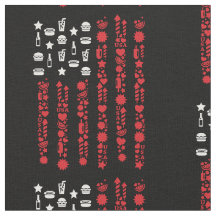 amerikaanse vlag op 4 juli picknick vuurwerk wit