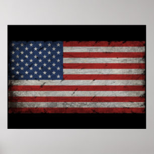  amerikaanse vlag op 4 juli poster