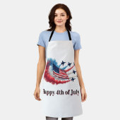 Amerikaanse vlag op 4 juli schort (Gedragen)
