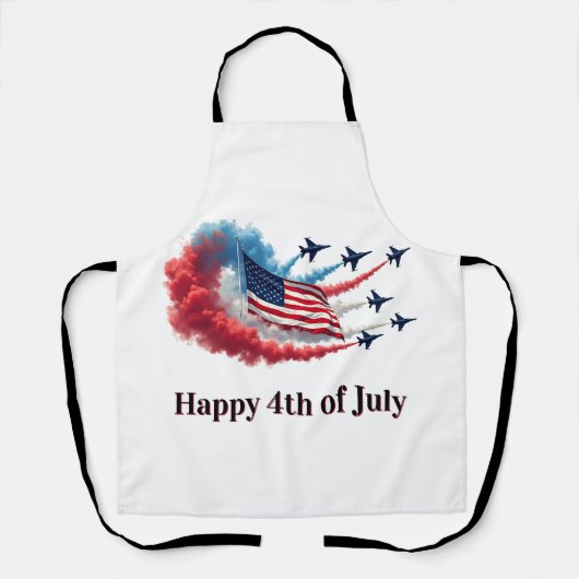 Amerikaanse vlag op 4 juli schort (Voorkant)