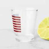 Amerikaanse vlag op 4 juli shot glas (Rechts)