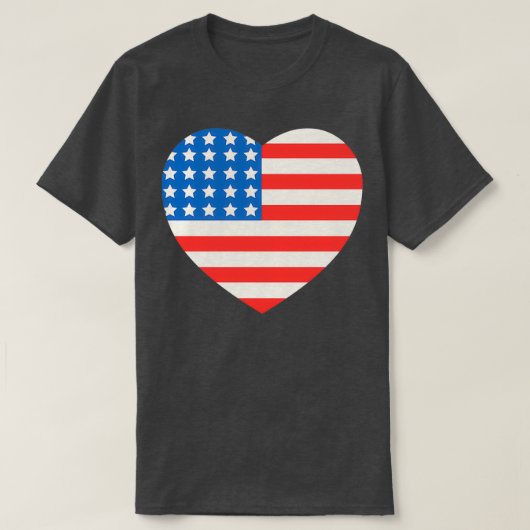 Amerikaanse vlag op 4 juli t-shirt (Design voorkant)
