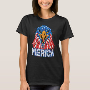 Amerikaanse vlag op 4 juli t-shirt