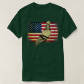 Amerikaanse vlag op 4 juli t-shirt (Design voorkant)