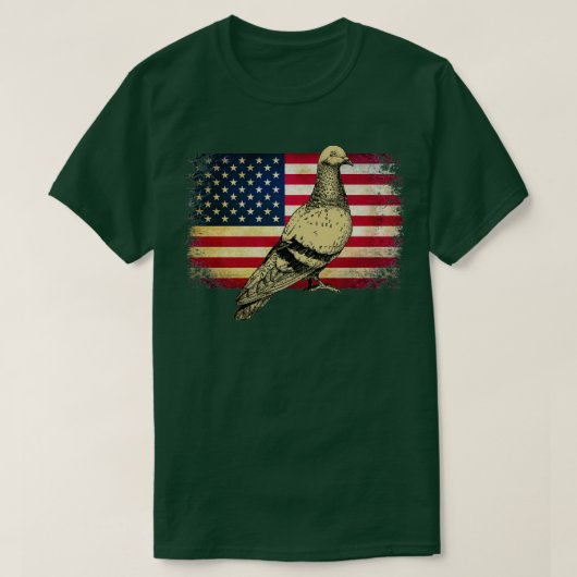 Amerikaanse vlag op 4 juli t-shirt (Design voorkant)