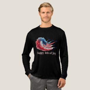 Amerikaanse vlag op 4 juli Tri-Blend shirt