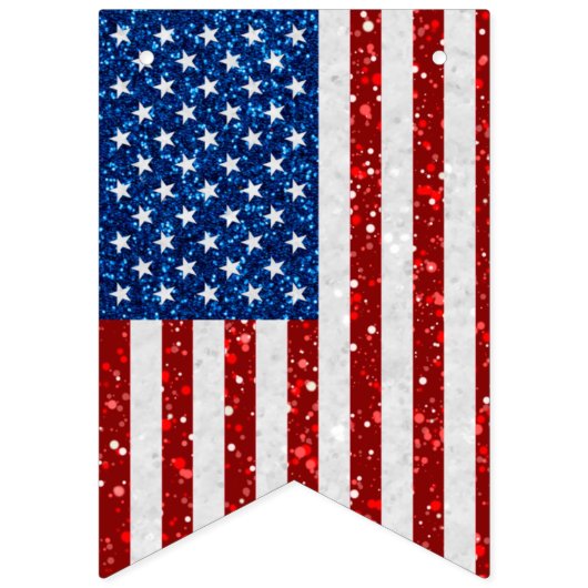 Amerikaanse vlag op 4 juli vlaggetjes (Tweede vlag)