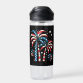 Amerikaanse vlag op 4 juli waterfles (Achterkant)