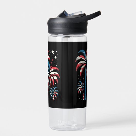 Amerikaanse vlag op 4 juli waterfles (Links)