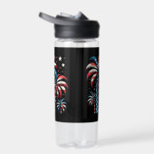 Amerikaanse vlag op 4 juli waterfles (Rechts)