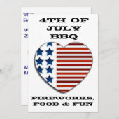 Amerikaanse vlag op 4de juli kaart (Voorkant / Achterkant)