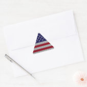 Amerikaanse vlag op afdruk van koolstofvezel sticker (Envelop)