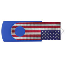 Amerikaanse vlag op afdruk van koolstofvezel
