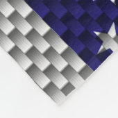 Amerikaanse vlag op afdruk van koolstofvezelstijl fleece deken (Hoek)