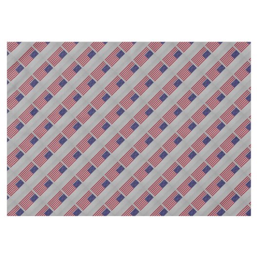 Amerikaanse vlag op afdruk van koolstofvezelstijl tafelkleed (Voorkant (Horizontaal))