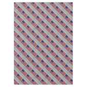 Amerikaanse vlag op afdruk van koolstofvezelstijl tafelkleed (Voorkant)