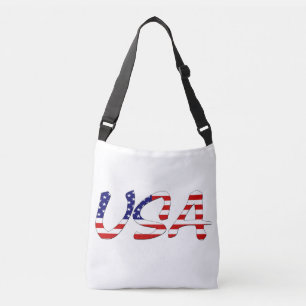 Amerikaanse vlag op Amerikaanse vlag Crossbody Tas