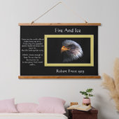 Amerikaanse vlag op Bald Eagle Hangend Wandkleed (Slaapkamer)