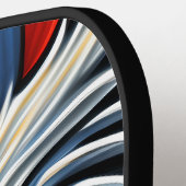 Amerikaanse vlag op Bald Eagle Pickleball Paddle (Links Detail)