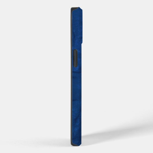 Amerikaanse vlag op blauw leder Case-Mate iPhone case (Achterkant / Rechts)
