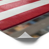 Amerikaanse vlag op de beurs van Sussex Poster (Hoek)