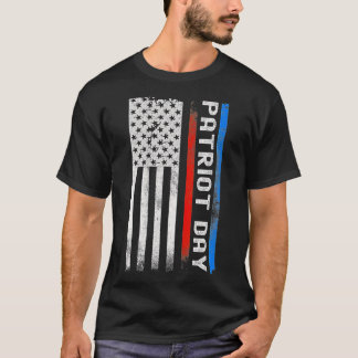 Amerikaanse vlag op de dag van de verbijsterende p t-shirt