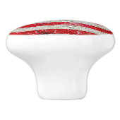 Amerikaanse vlag op de deurknop keramische knop (Zijkant)