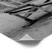 Amerikaanse vlag op de Lifeguard Shack Poster (Hoek)