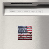 Amerikaanse vlag op de muur magneet (Insitu (Vaatwasser))